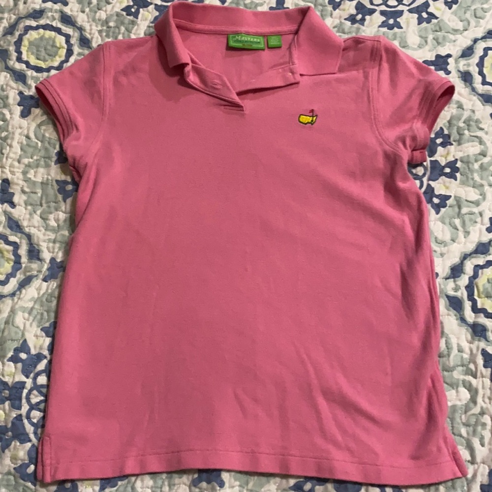 Masters polo, pink. Youth XL